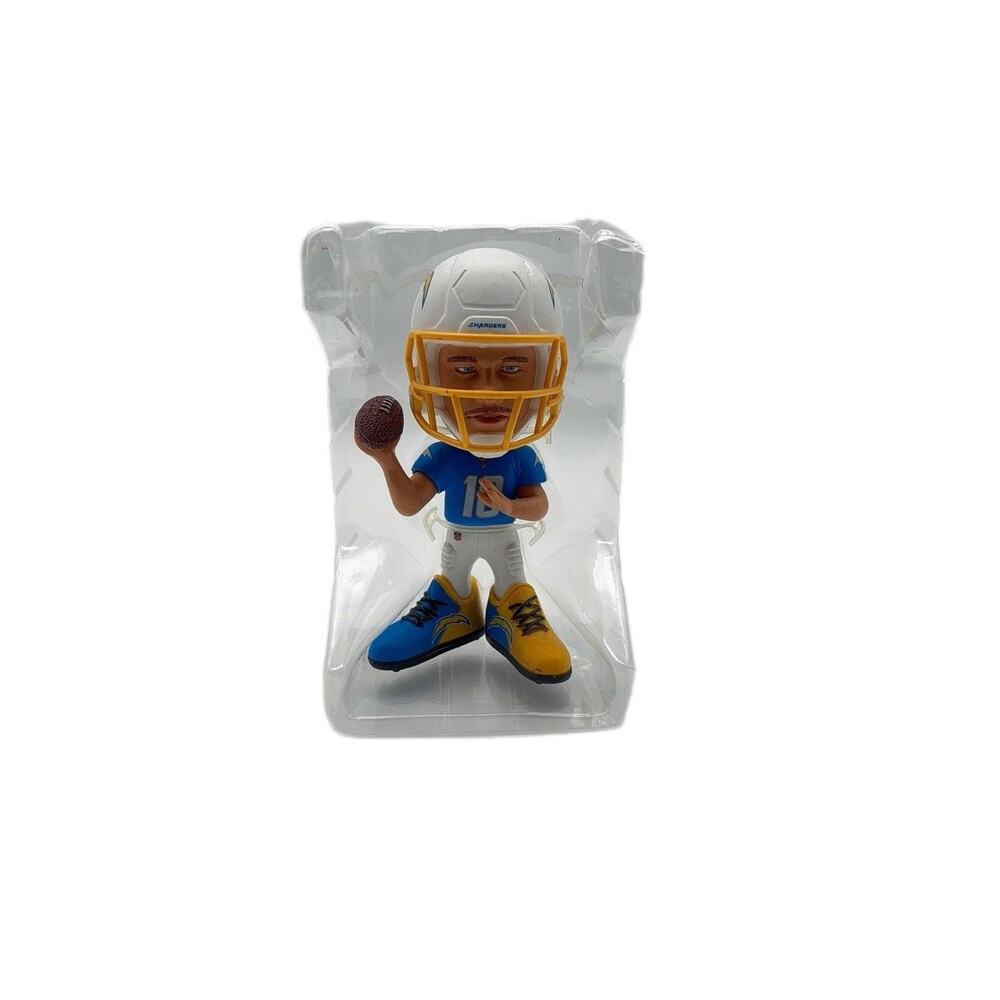 JUSTIN HERBERT LOS ANGELES CHARGERS 4.5" FOCO Vinyl NFL SHOWSTOMPERZ BOBBLEHEAD